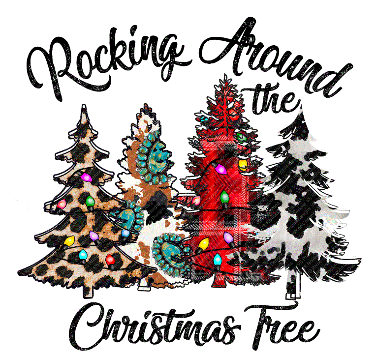 Rockin Around the Christmas Tree SUBLIMATION PRINT